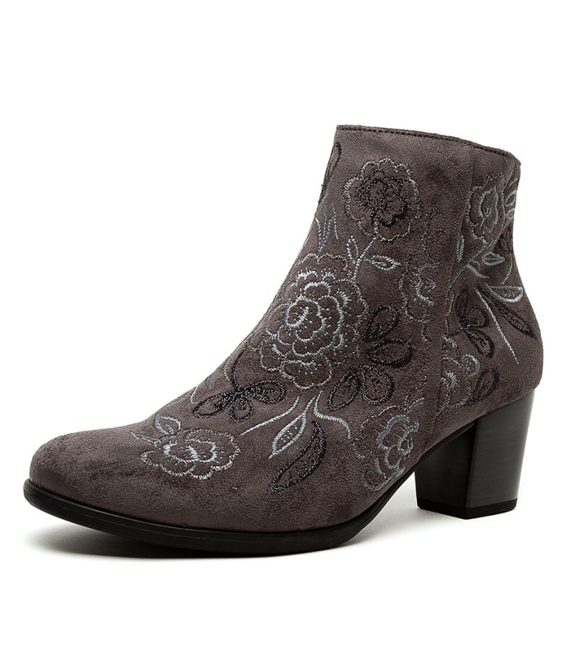 Gabour | Velours Gris Foncé Exclusif Rosey